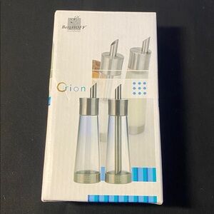 Orion Stainless Steel Oil and Vinegar Dispenser Set